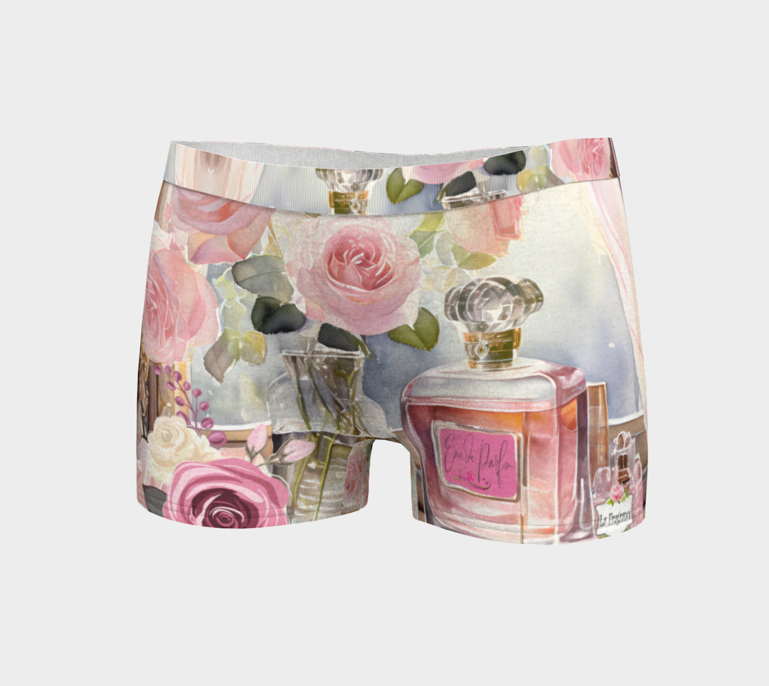 Eau de Parfume Pink Floral Design Boyshorts Underwear