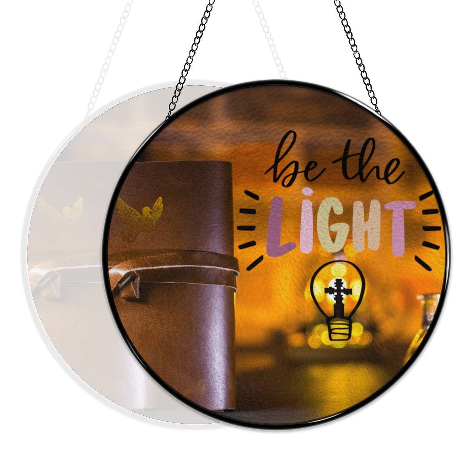 Be the Light Faith Based Glass Suncatcher