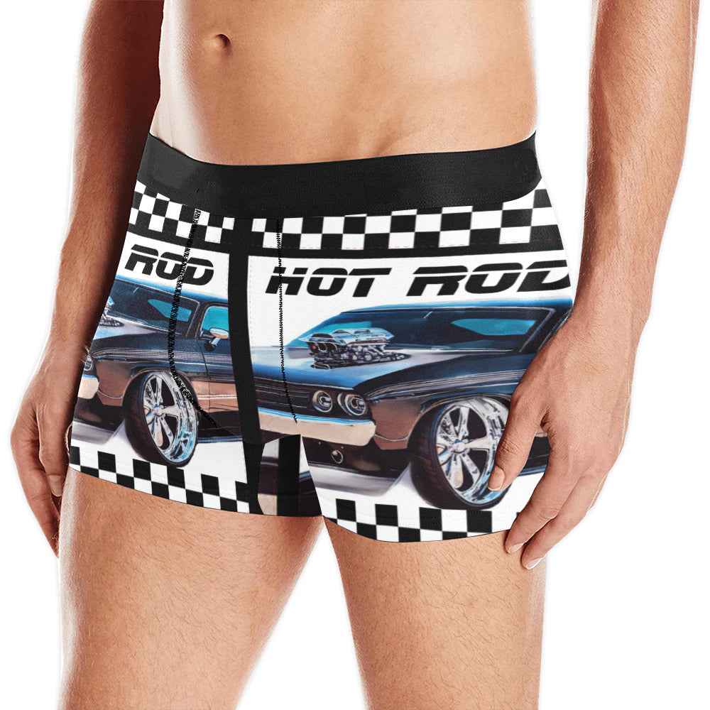 Hot Rod Muscle Car Men's All Over Print Boxer Briefs (Model L10)