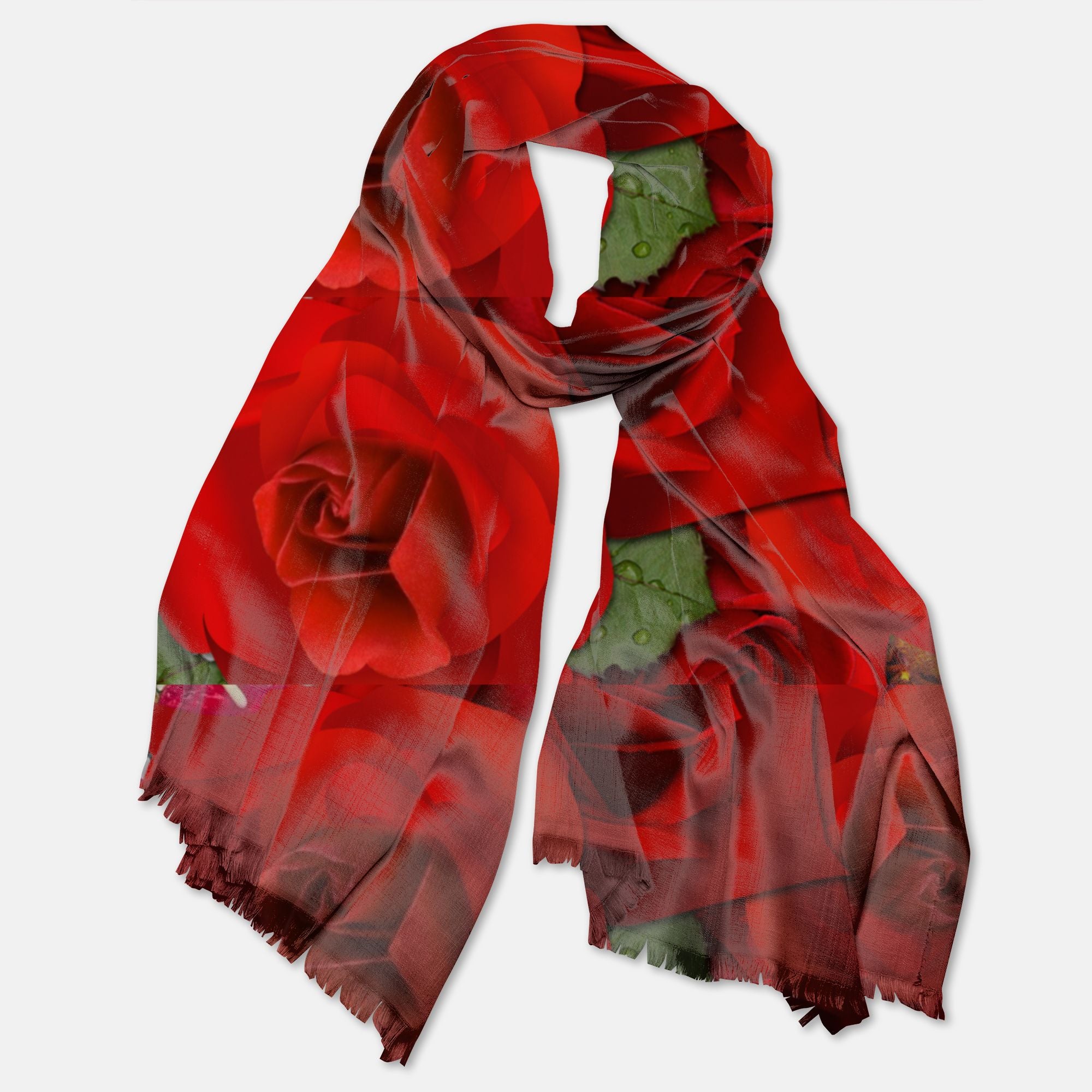 Red Roses Pashmina Scarf