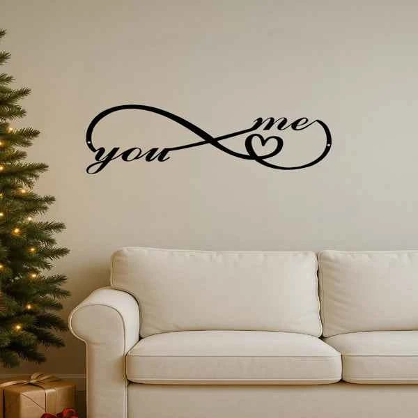 CIFbuy Custom Gothic Iron Wall Art Personalized Dark Romance Sign For Couples Home Decor(TikTok, Temu Pick-up Service)