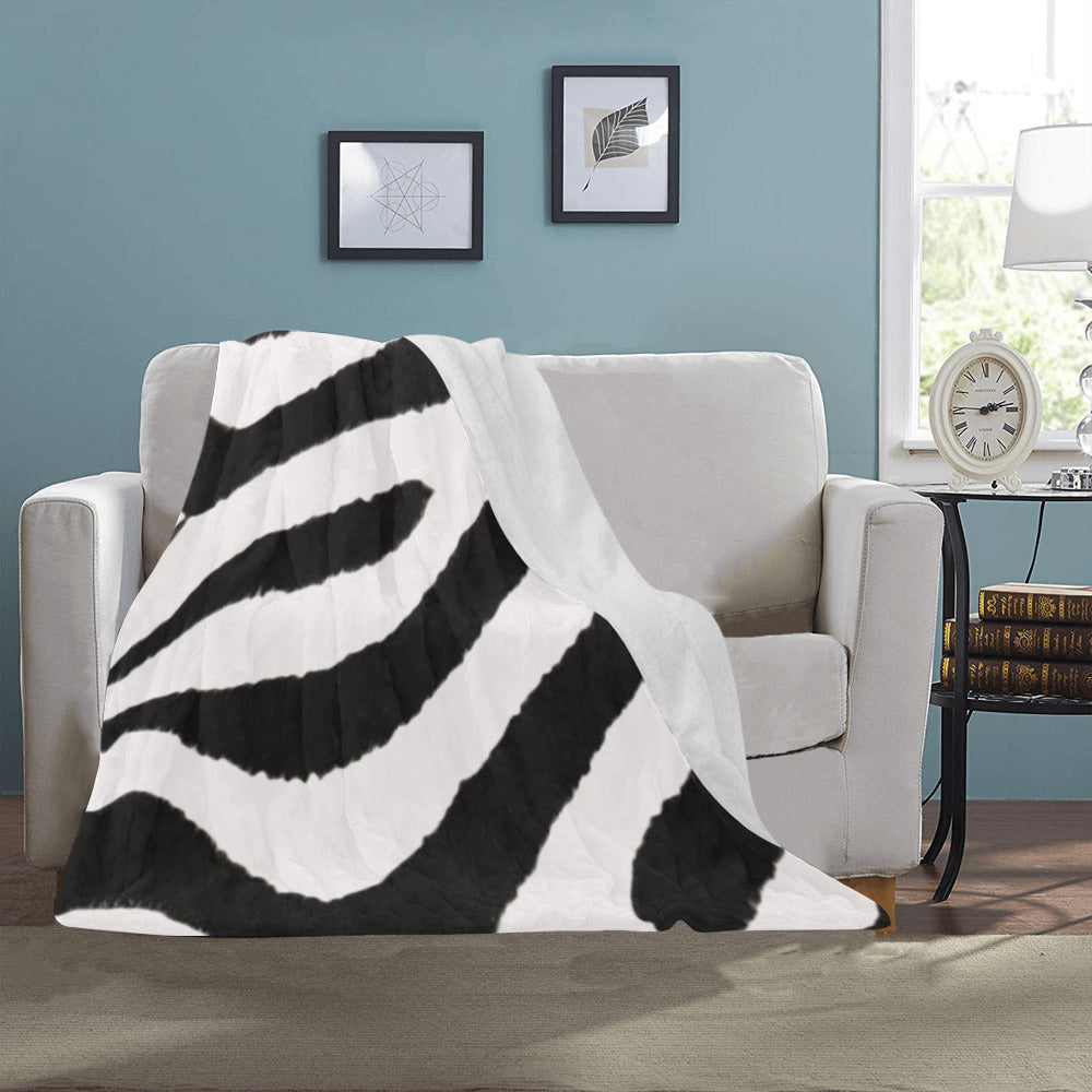 Zebra Stripes Cozy Ultra-Soft Micro Fleece Blanket 40