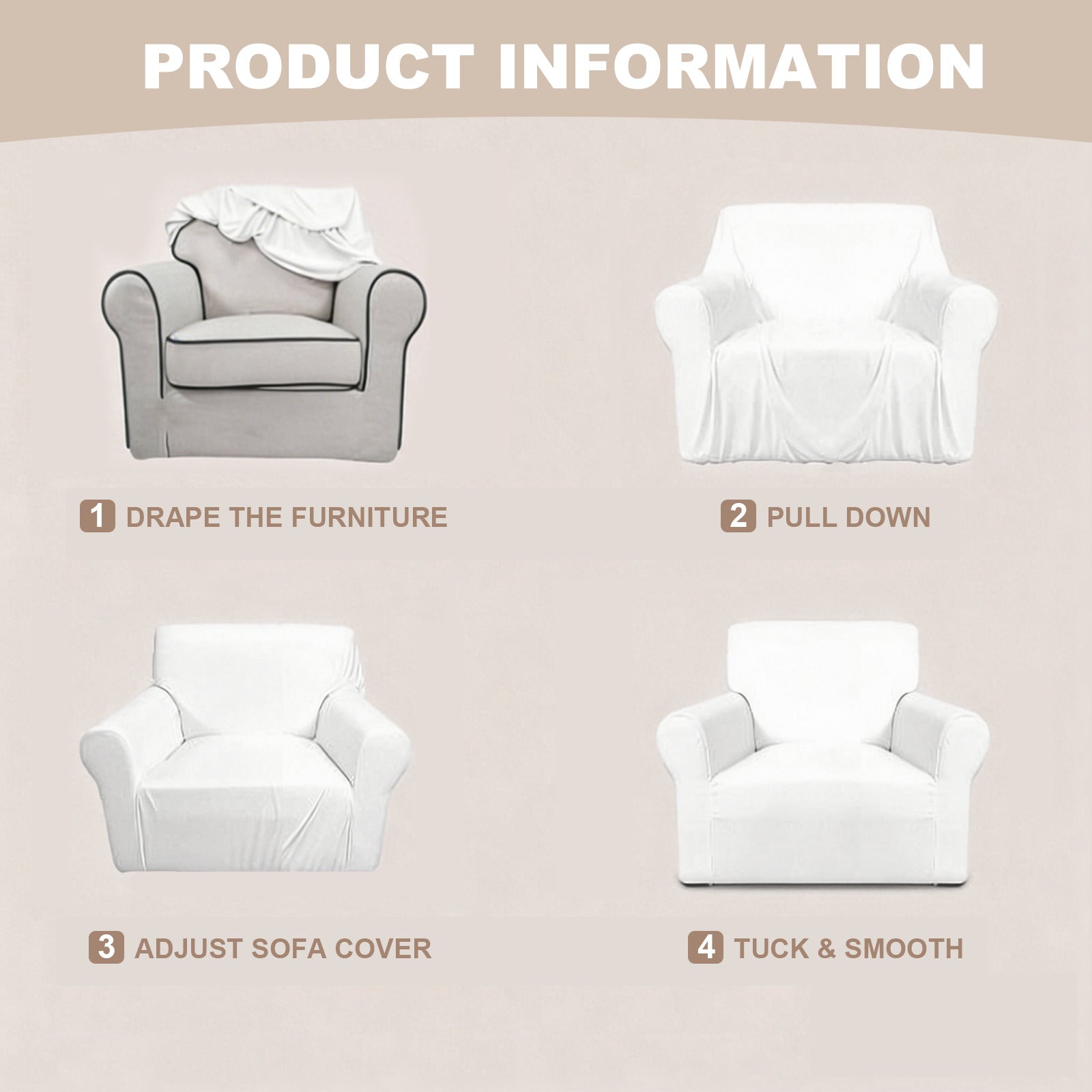 Circle Floral Pastel Pattern Single Seater Sofa Cover | Ships from USA