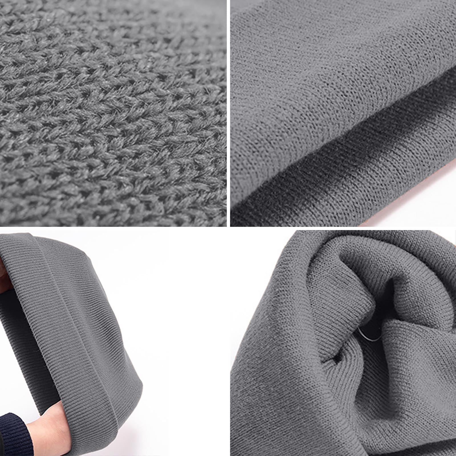 Yarn Love Faux Embroidered Knit Beanie (Made in USA)