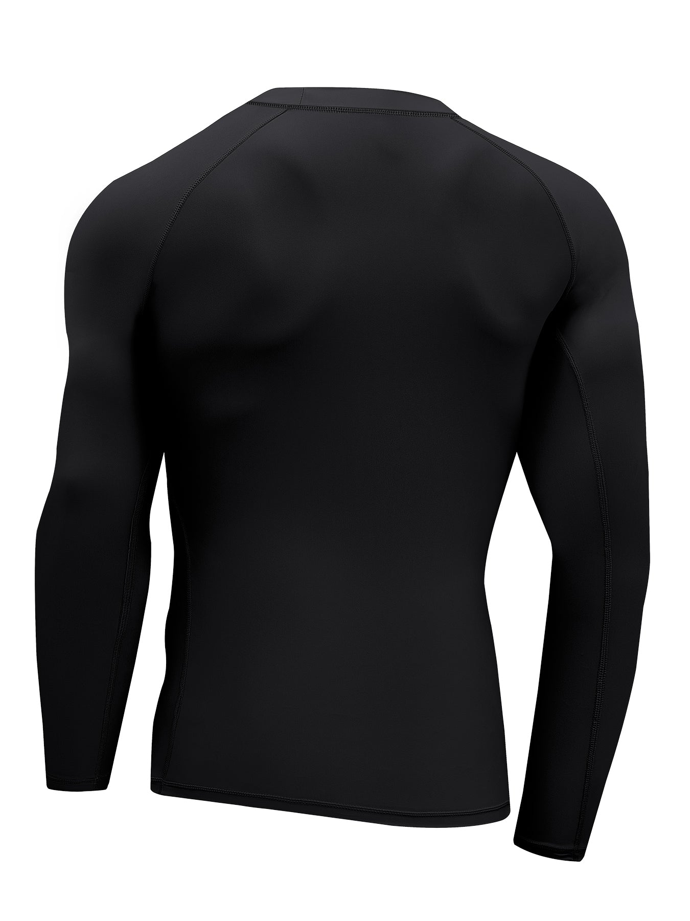 Ethereal Wolf in the Moonlight Men's Long-Sleeve Surfing Top (Front Printing)