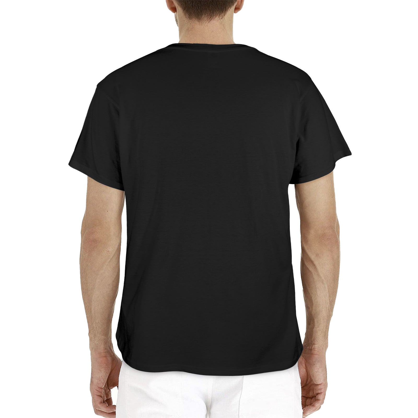 On The Naughty List Men's Black Cotton T-Shirt (Made in USA)