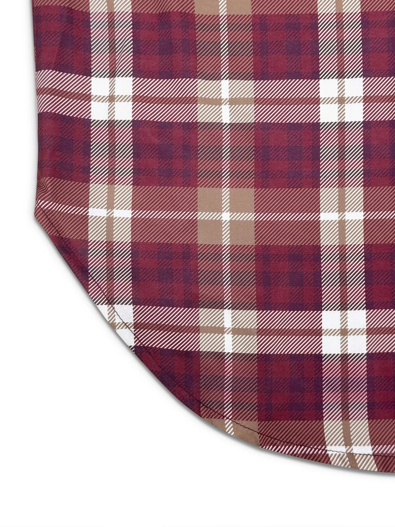 Plus Size Plaid Long Sleeve Mini Shirt Dress