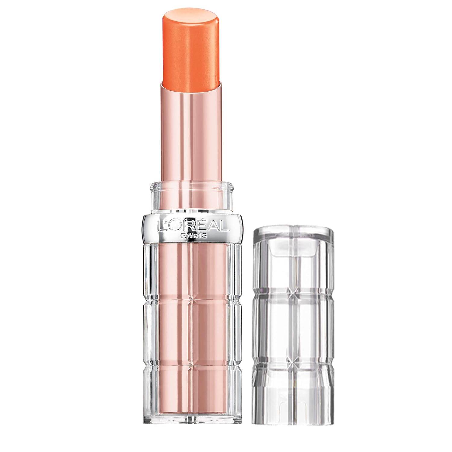 L’Oréal Paris Makeup Colour Riche Plump and Shine Lipstick, Nectarine, 0.1 oz.