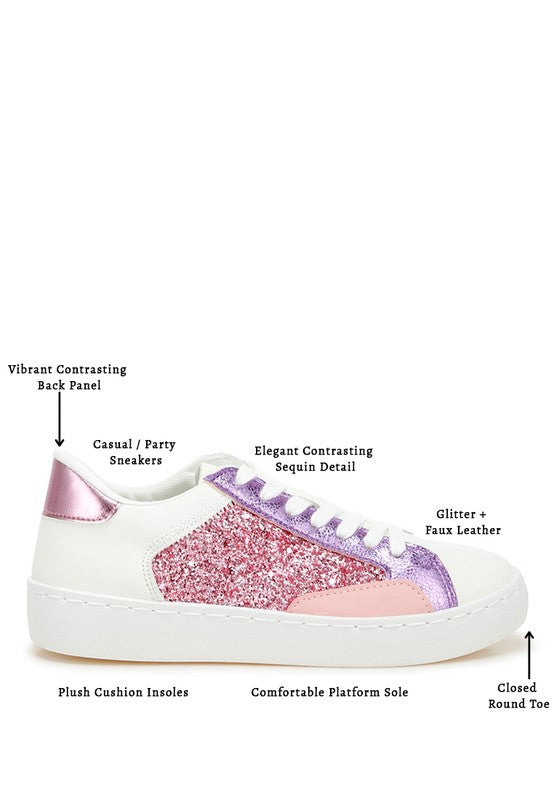 Women's Cosmolight Glitter Faux Leather Sneakers