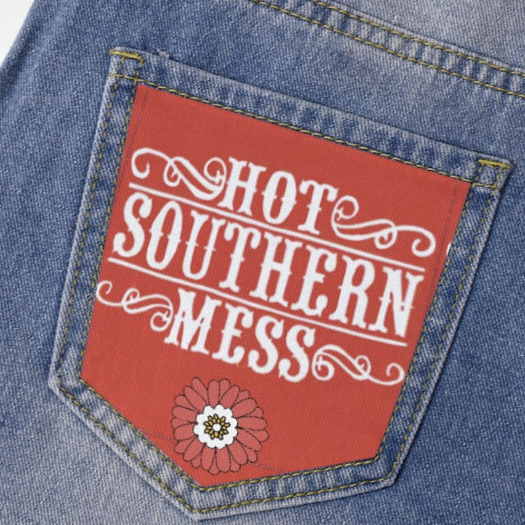 Hot Southern Mess Light Blue Denim Shorts with Dual Pockets Design