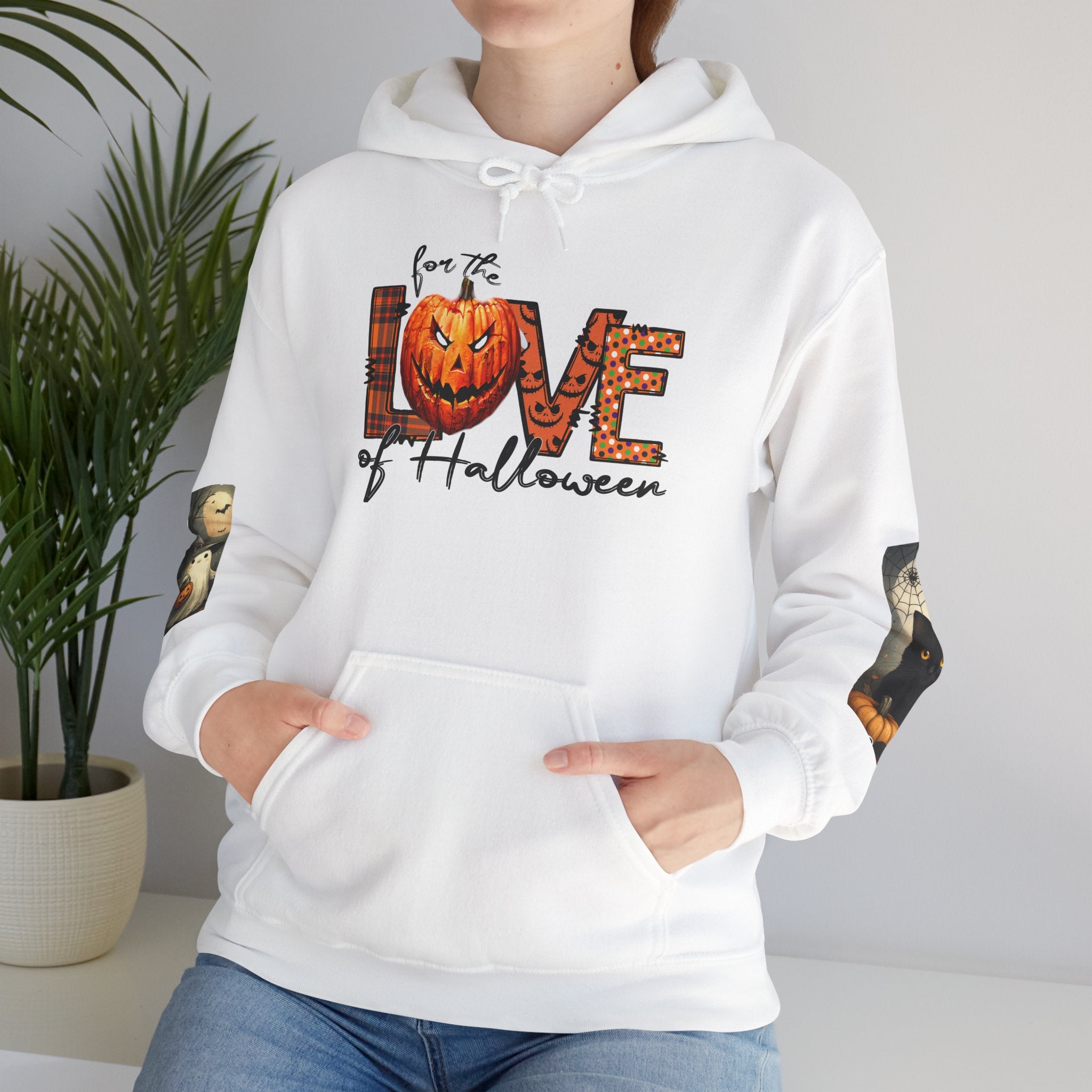 For the Love of Halloween Hoodie Sweatshirt Cozy Fall Style