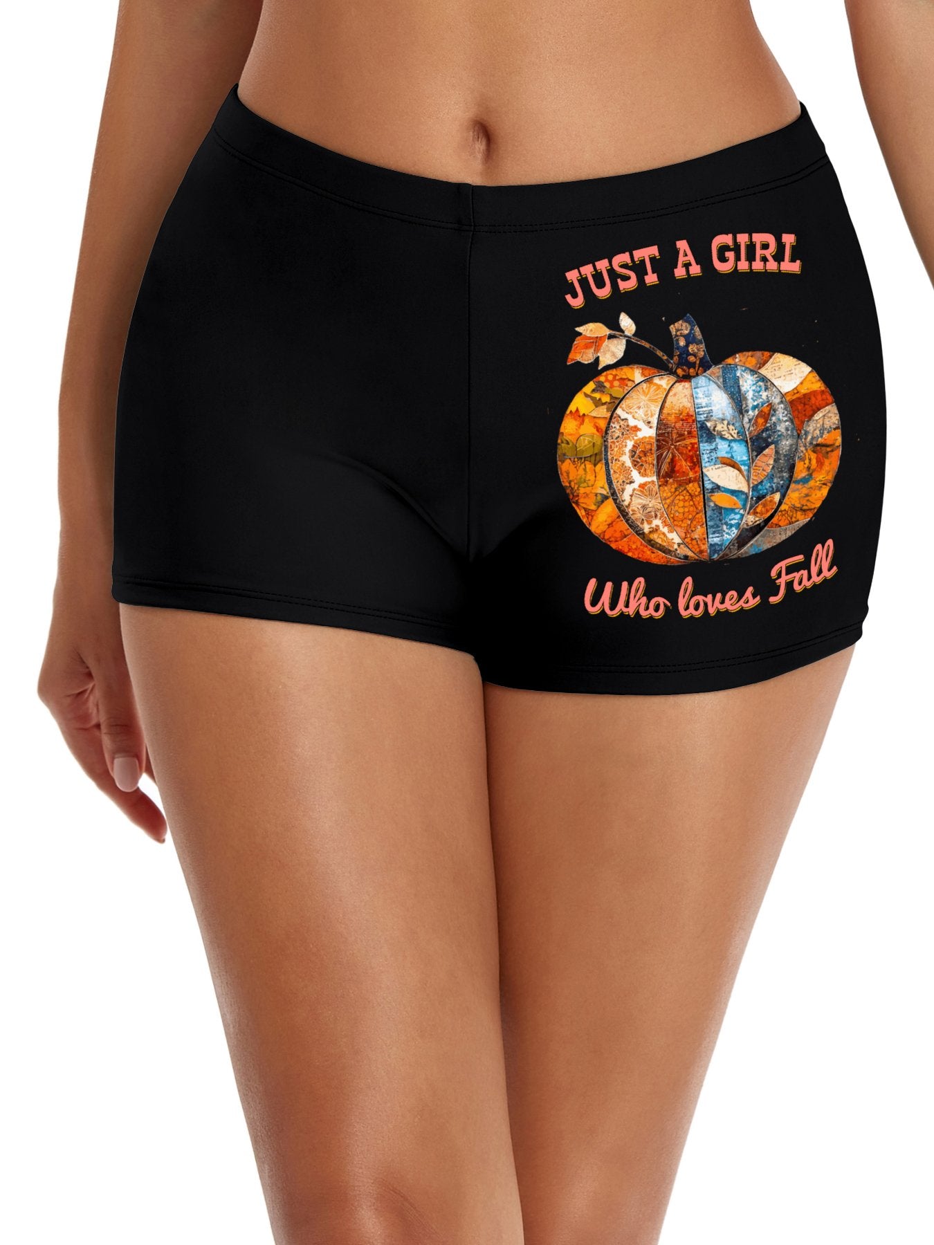 Just a Girl Who Loves Fall Boxer Brief Boyshorts for Women (Made in USA)