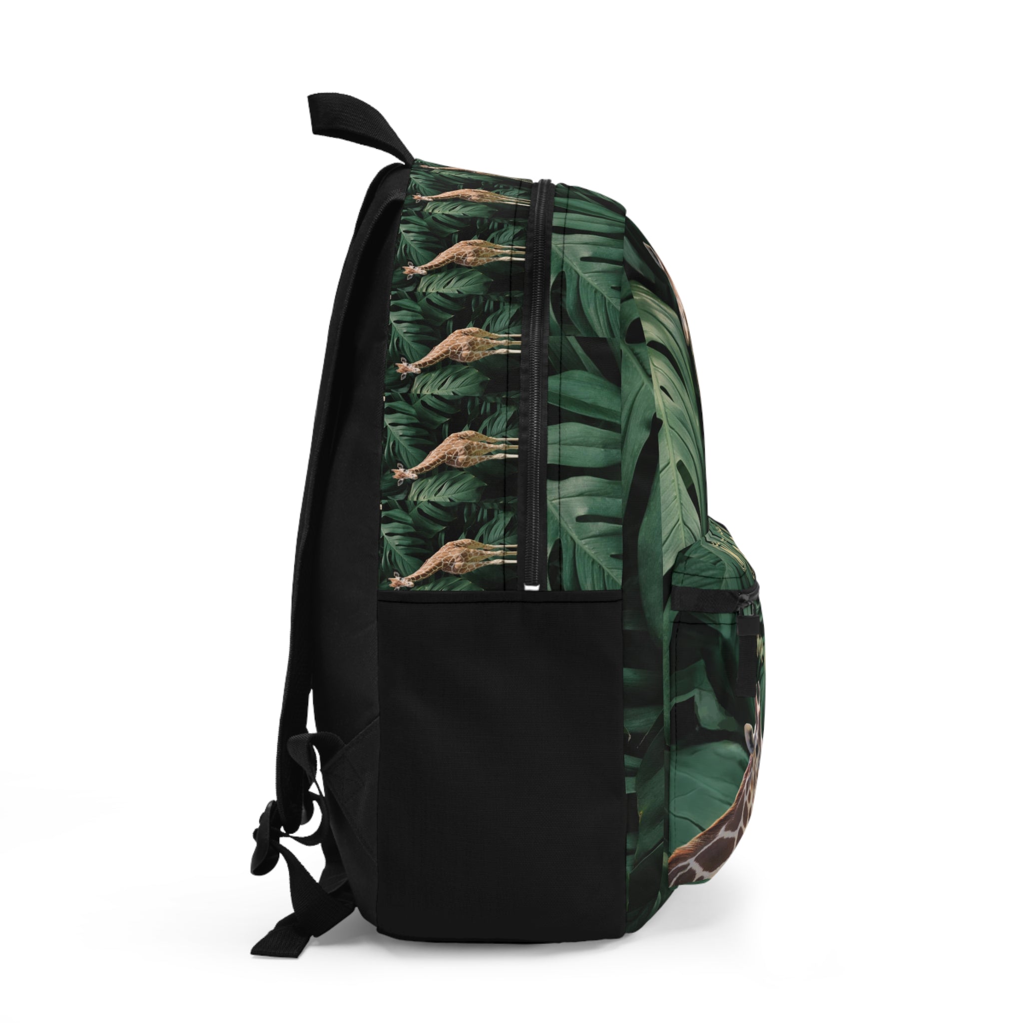 Giraffe Jungle Print Backpack | Personalized Name I Love Giraffes