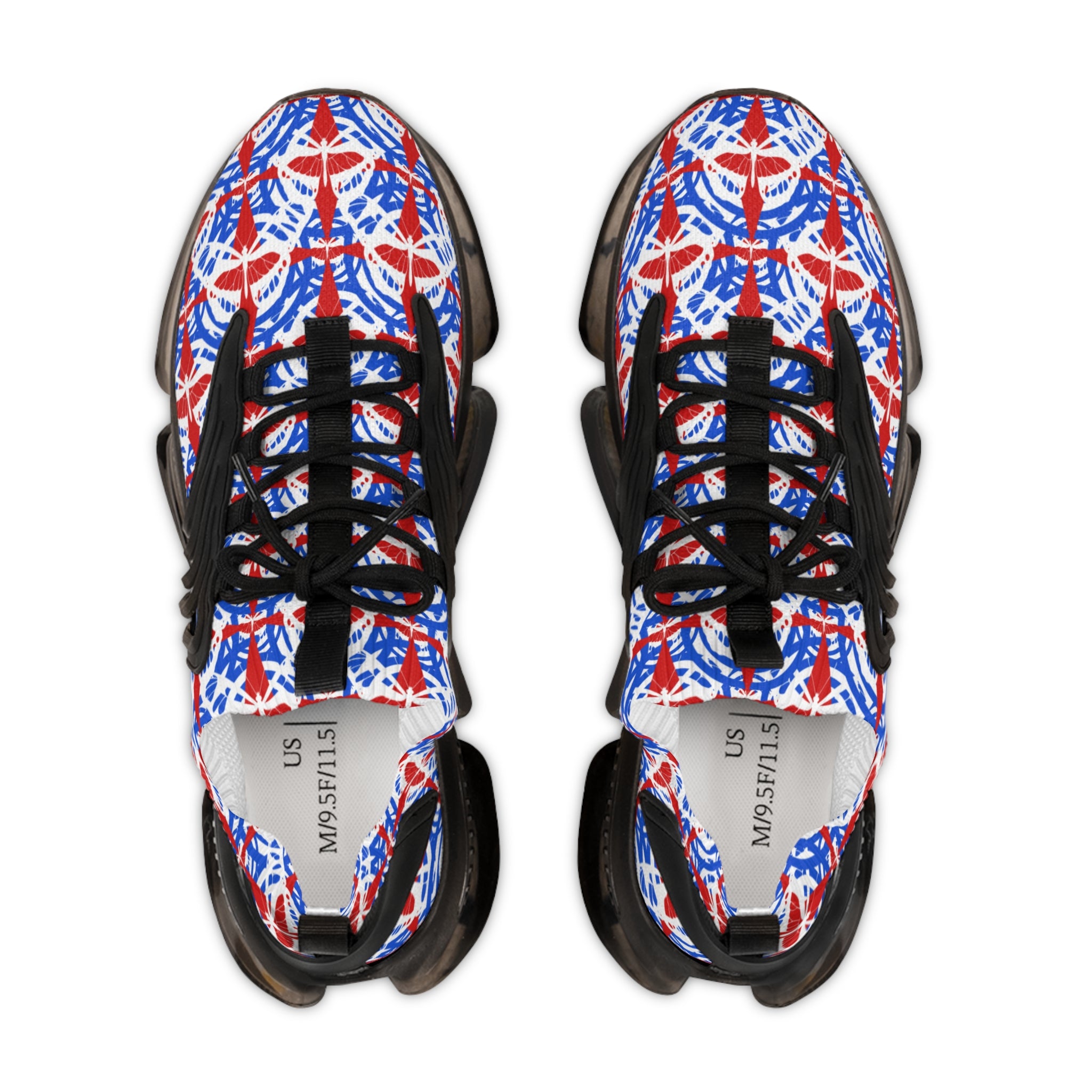 Men's Red White and Blue Mesh Sneakers