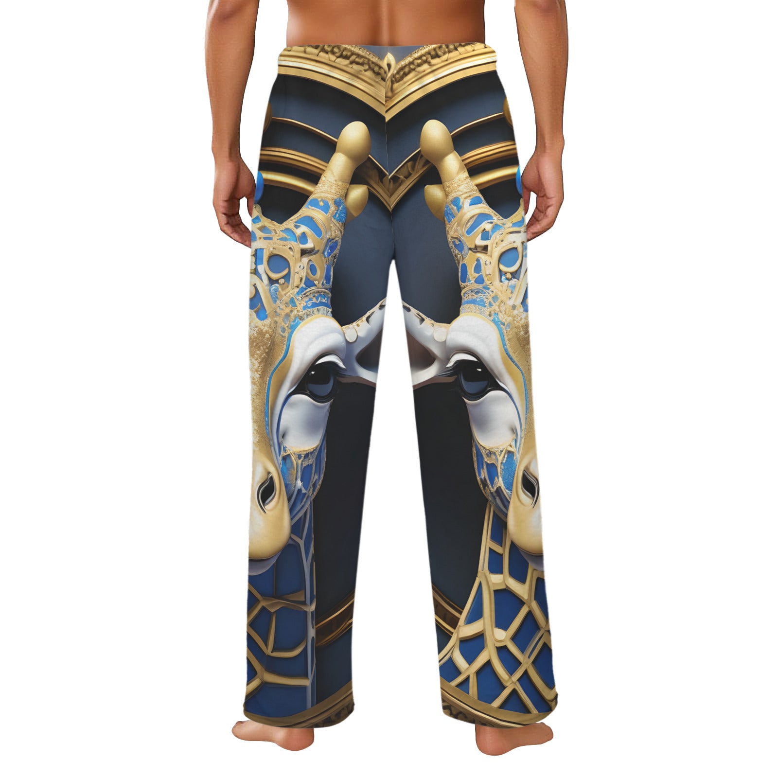 Giraffe Men's Flannel Pajama Pants (Made in the USA)