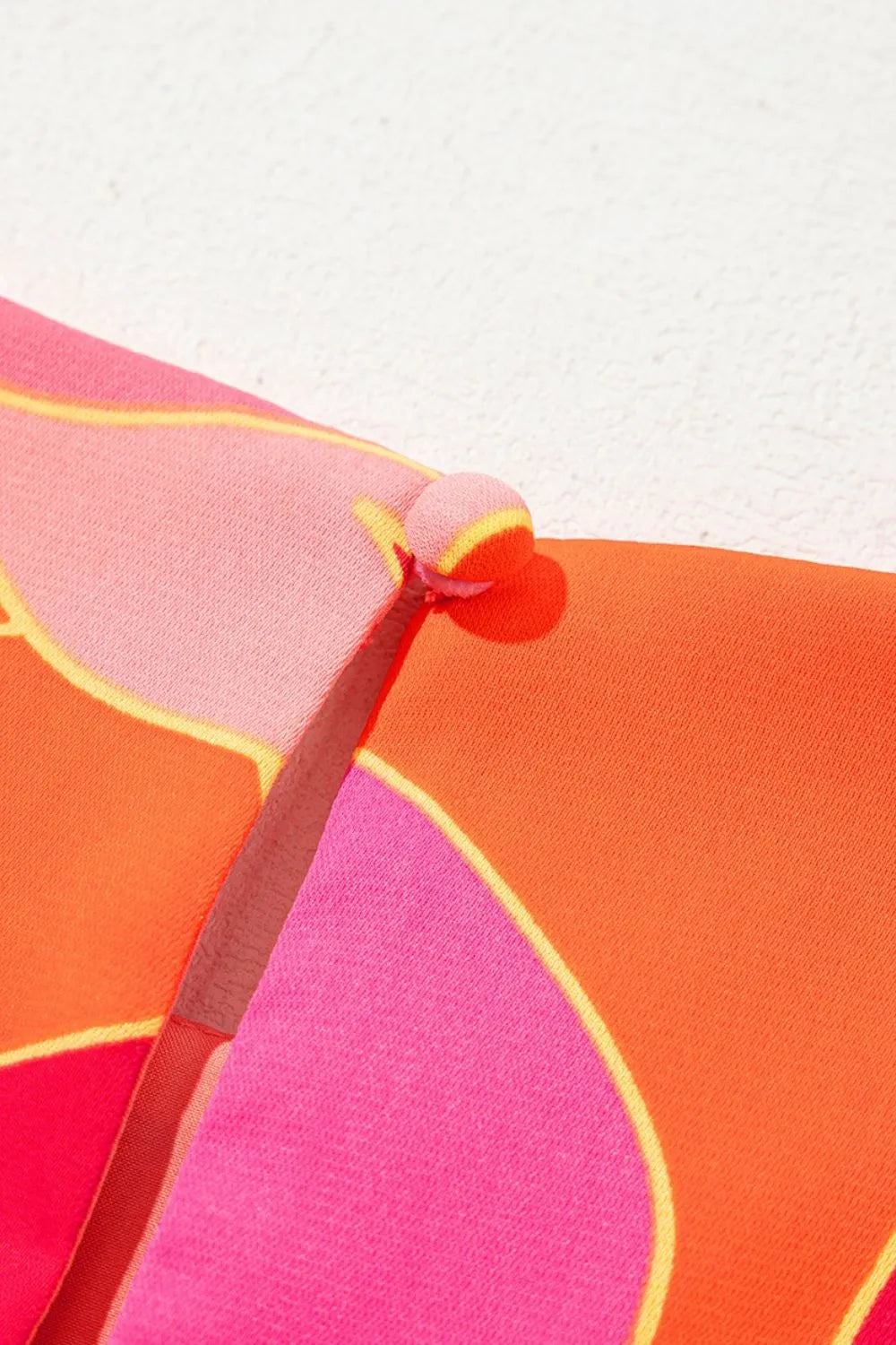 Abstract Floral Print Sleeveless Shift Mini Dress