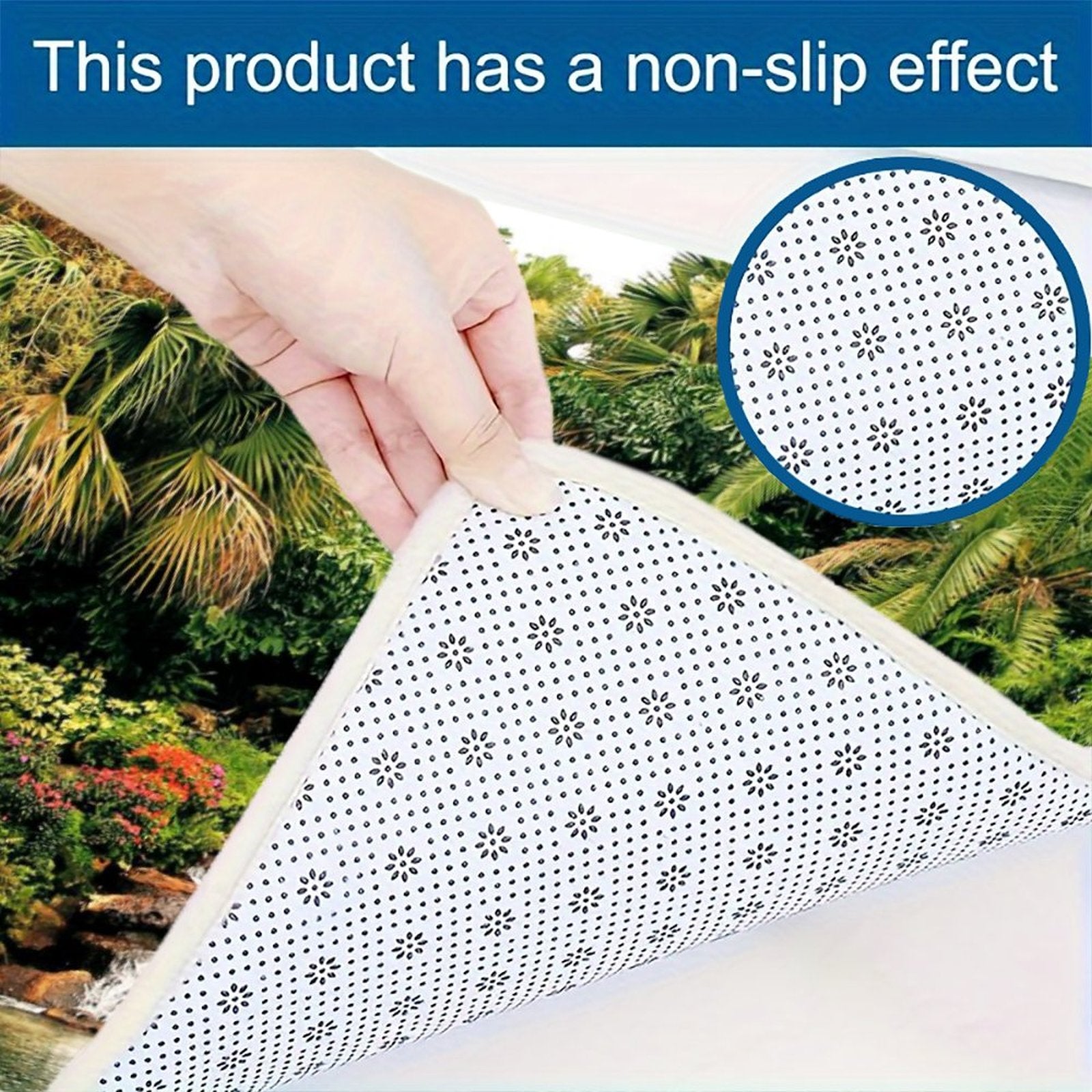 Serene Tropical Garden and Waterfall Kitchen 3-Piece Set (One-sided Printing)