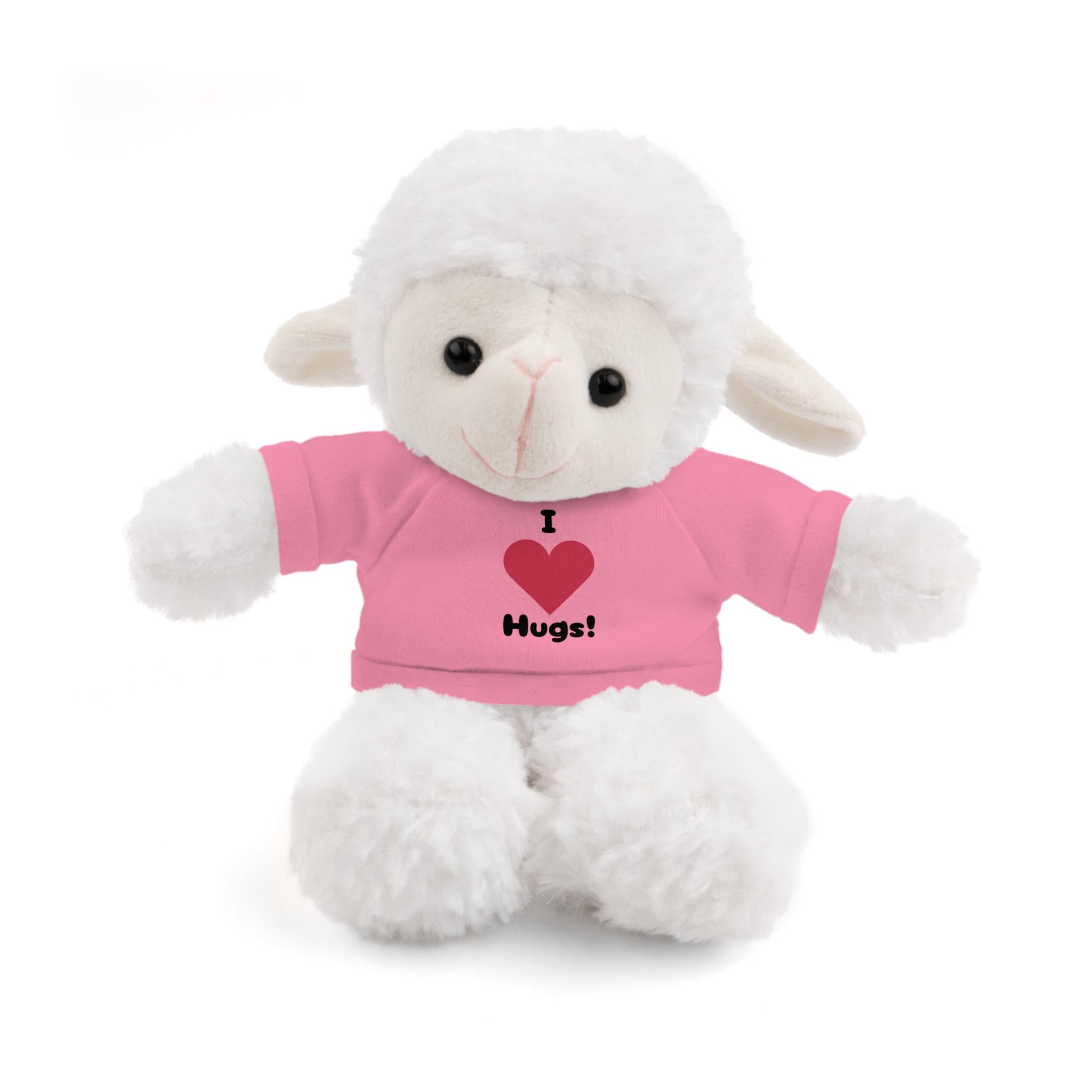 Stuffed Animal with T-shirt saying I heart Hugs