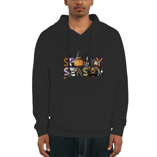 Halloween Spooky Season Unisex Fleece Hoodie with Drawstring