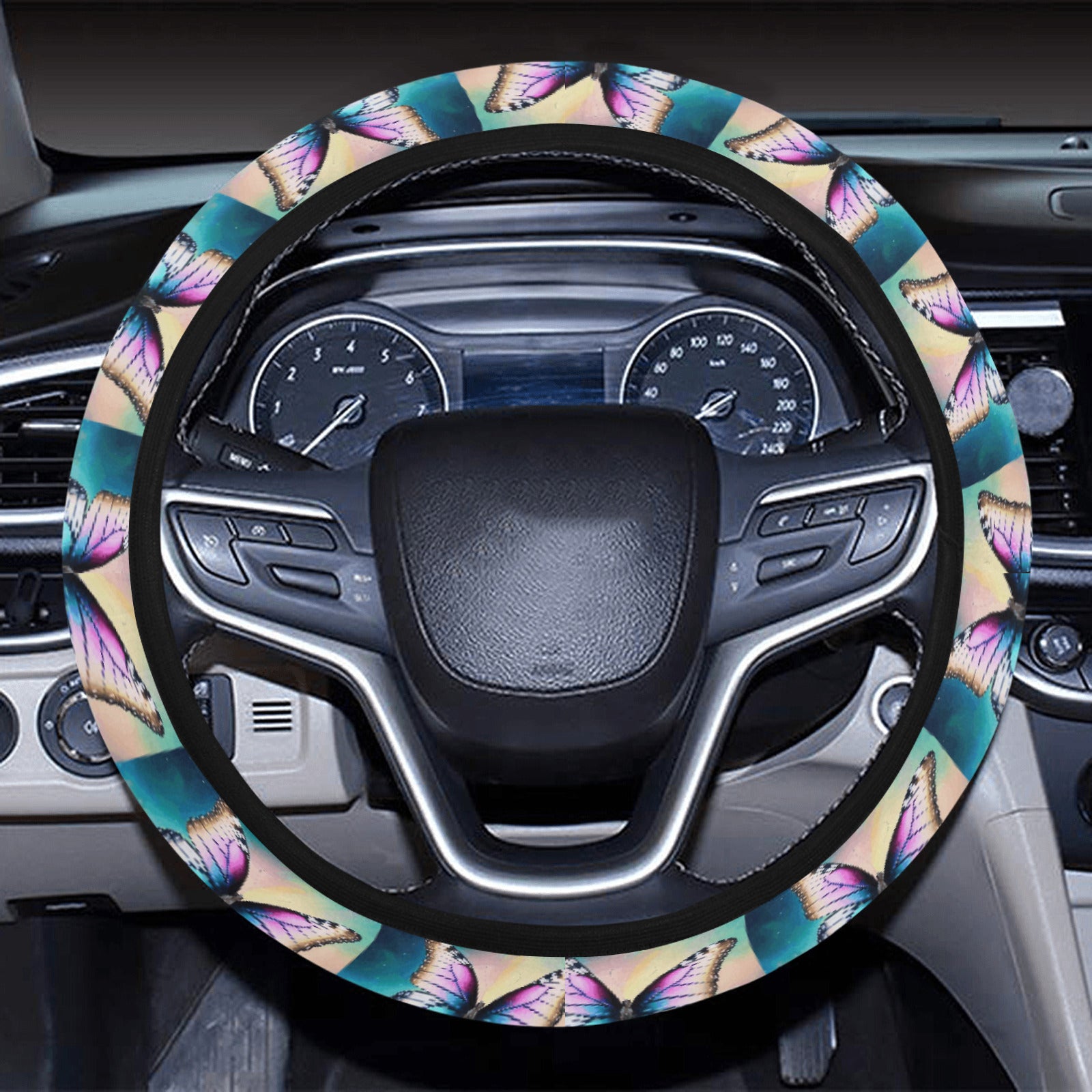 Beautiful Butterflies Steering Wheel Cover with Elastic Edge