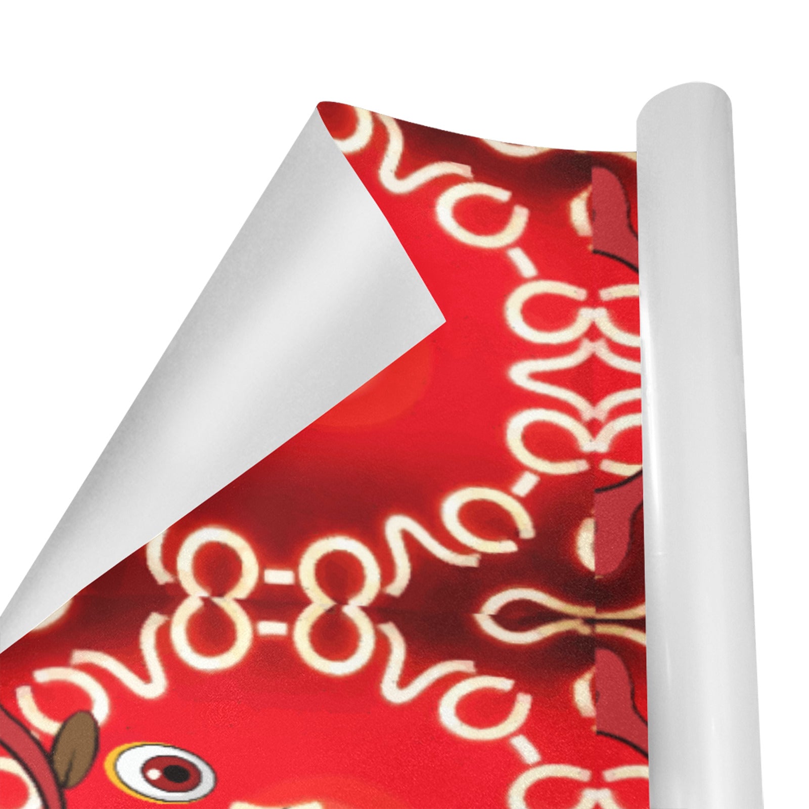 Rudolph Face Holiday Gift Wrapping Paper 58