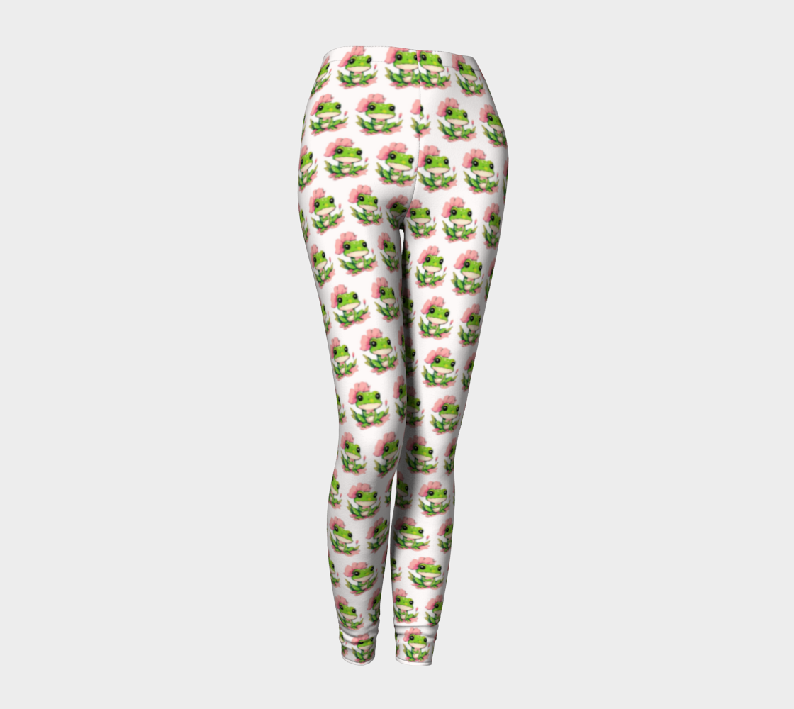 Women's Frogs on Lily Pads Leggings