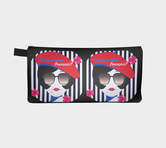 Parlez-vous Francais?  French Girl Pencil Case