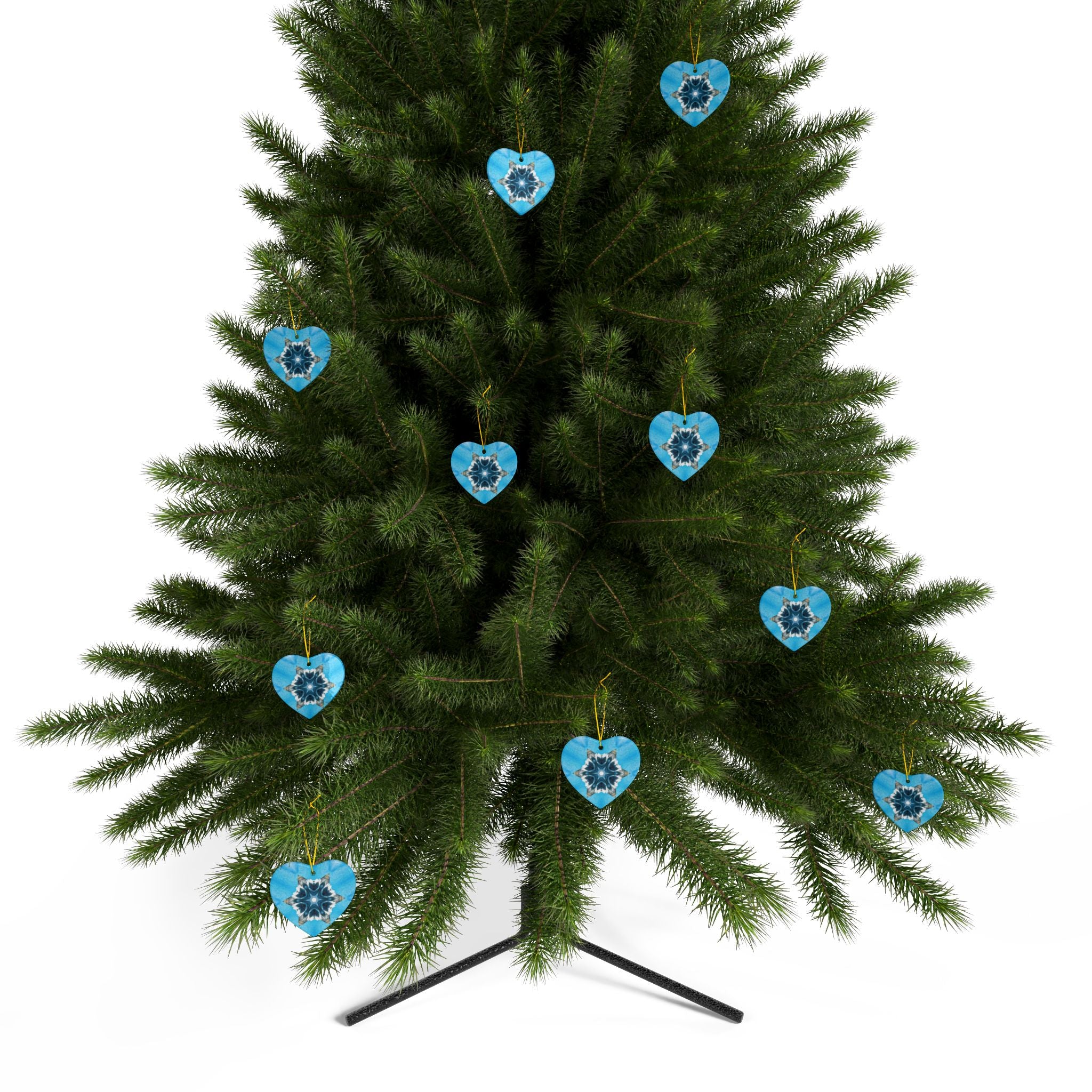 Blue Diamond Ceramic Ornaments 2-Sided Print (1pc, 3pcs, 5pcs, or 10pcs)