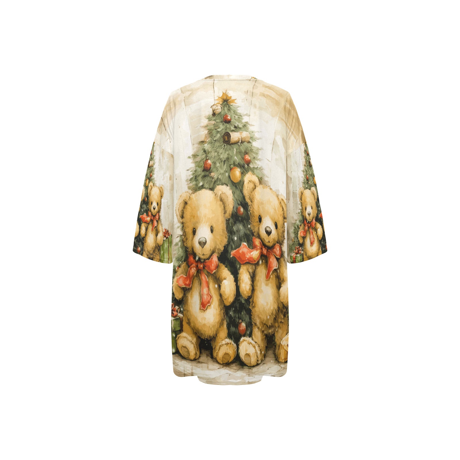 Women's Christmas Teddy Bears Oversized Sleep Shirt