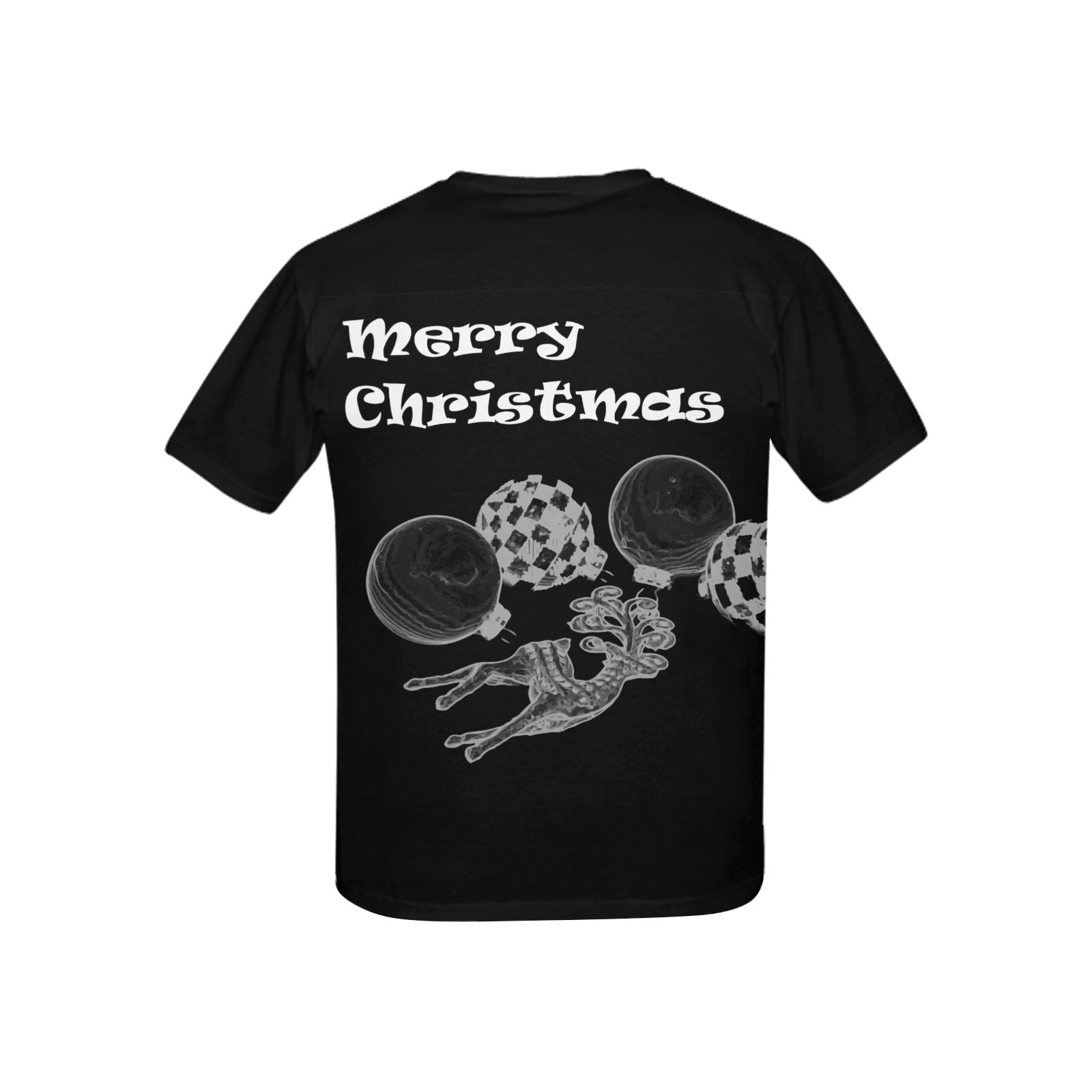 Child's Merry Christmas Printed T-shirt (Made in USA）