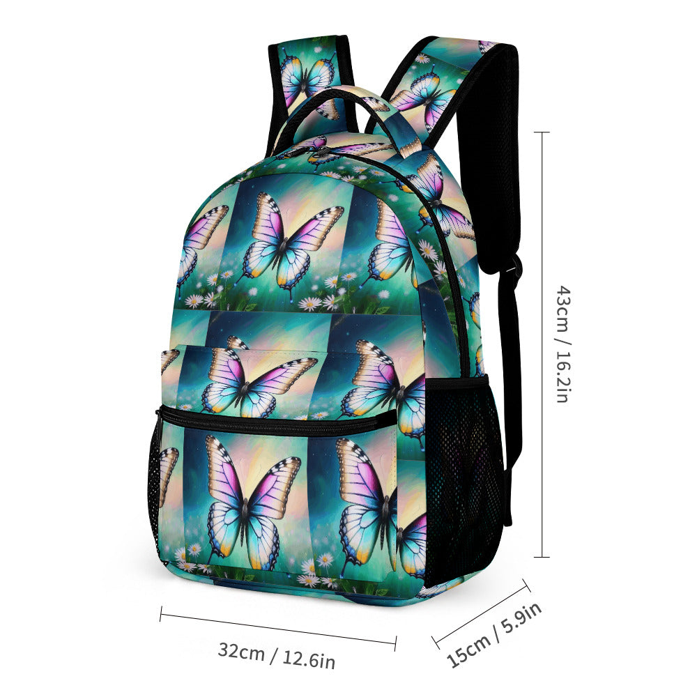 Beautiful Butterflies Backpack 3-piece Set