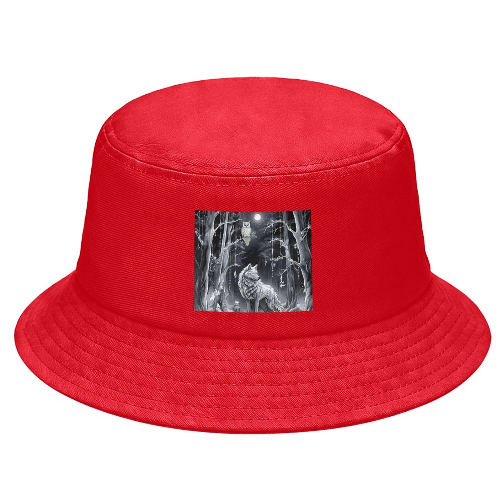 Ethereal Wolf Children’s Bucket Hat (Front Printing)