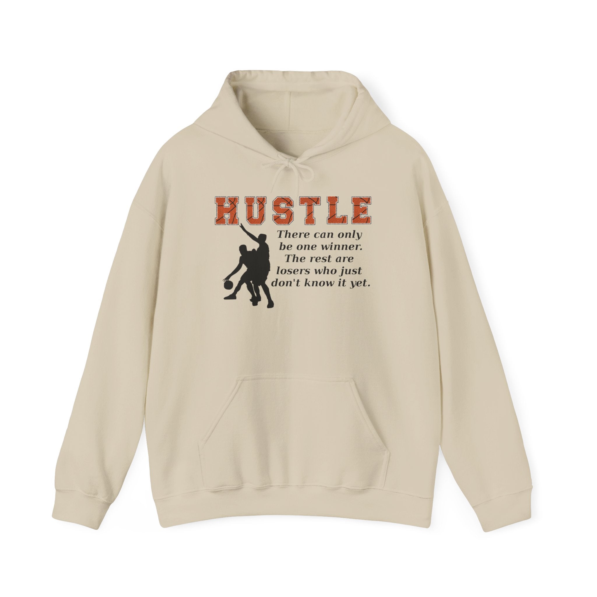Basketball Hustle Motivational Encouragement Heavy Blend™ Casual Comfort Hoodie
