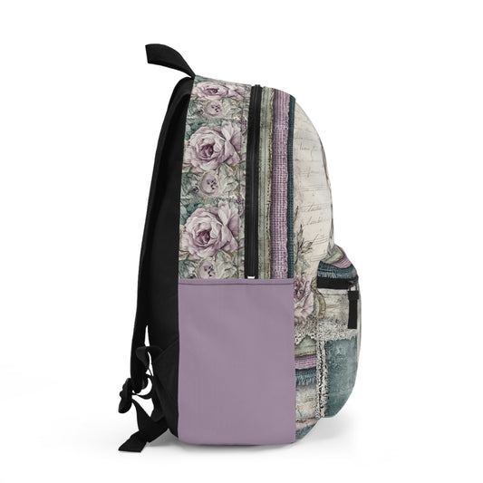 Ballerina Lavender Patchwork Backpack | Perfect for School, Travel, Gifts and Everyday Adventures