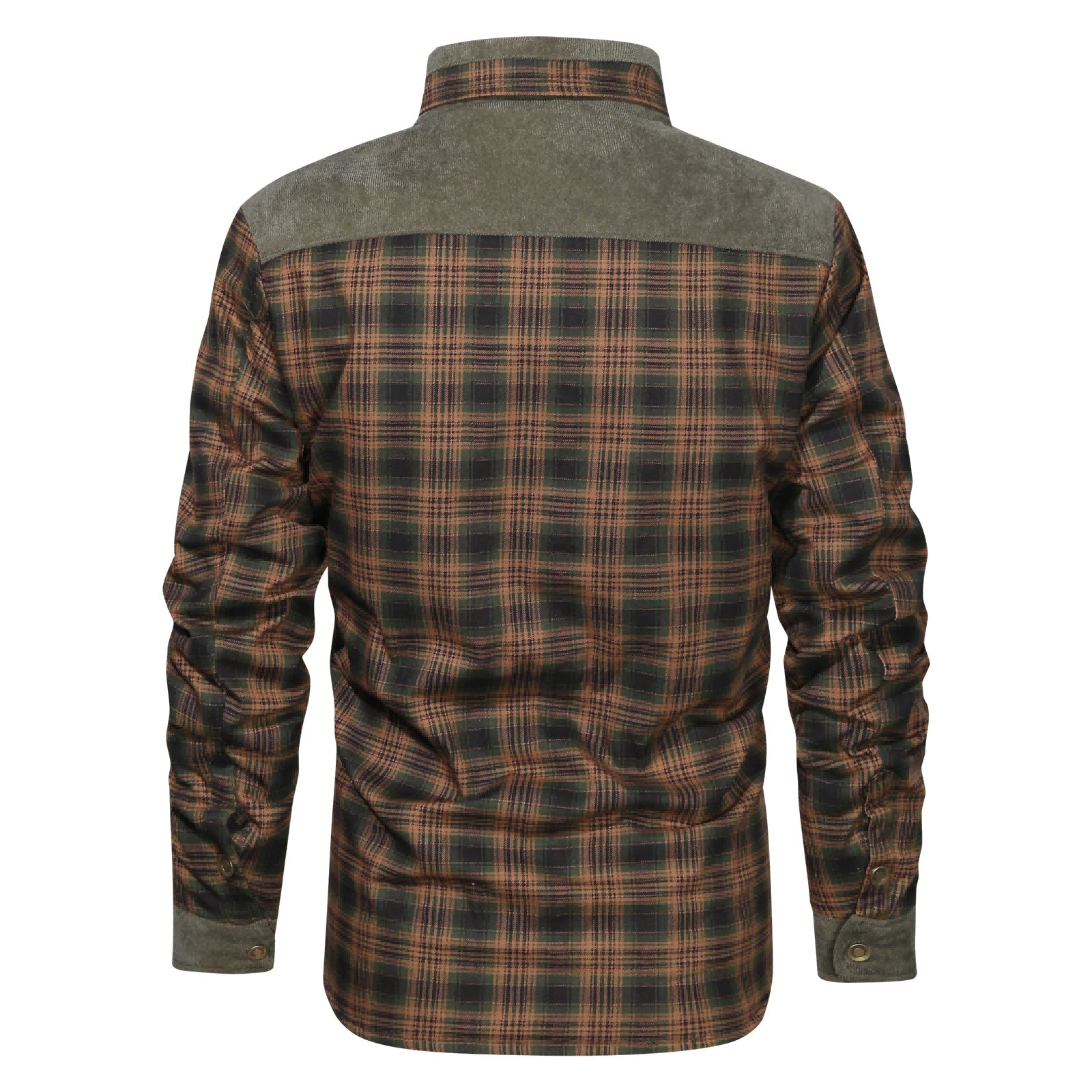 Men's Plaid Warm Fleece Thick Shirt Jacket