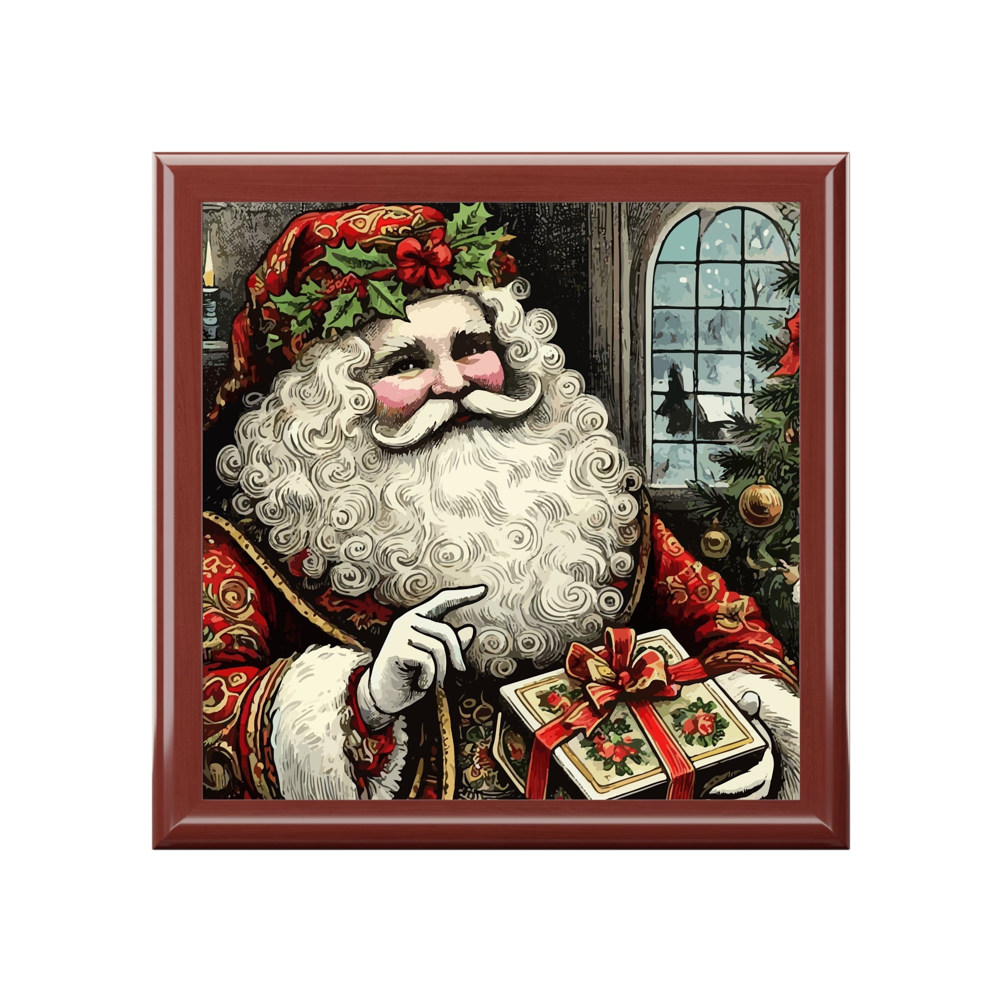 Jolly Old St Nick Jewelry Box