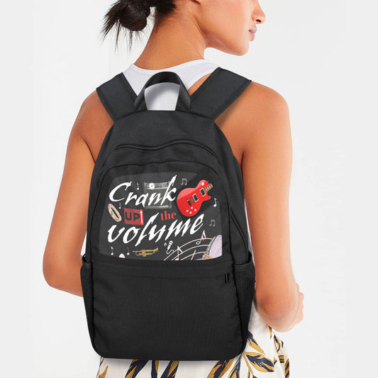 Crank Up the Volume Casual Backpack | Upper Part Printing