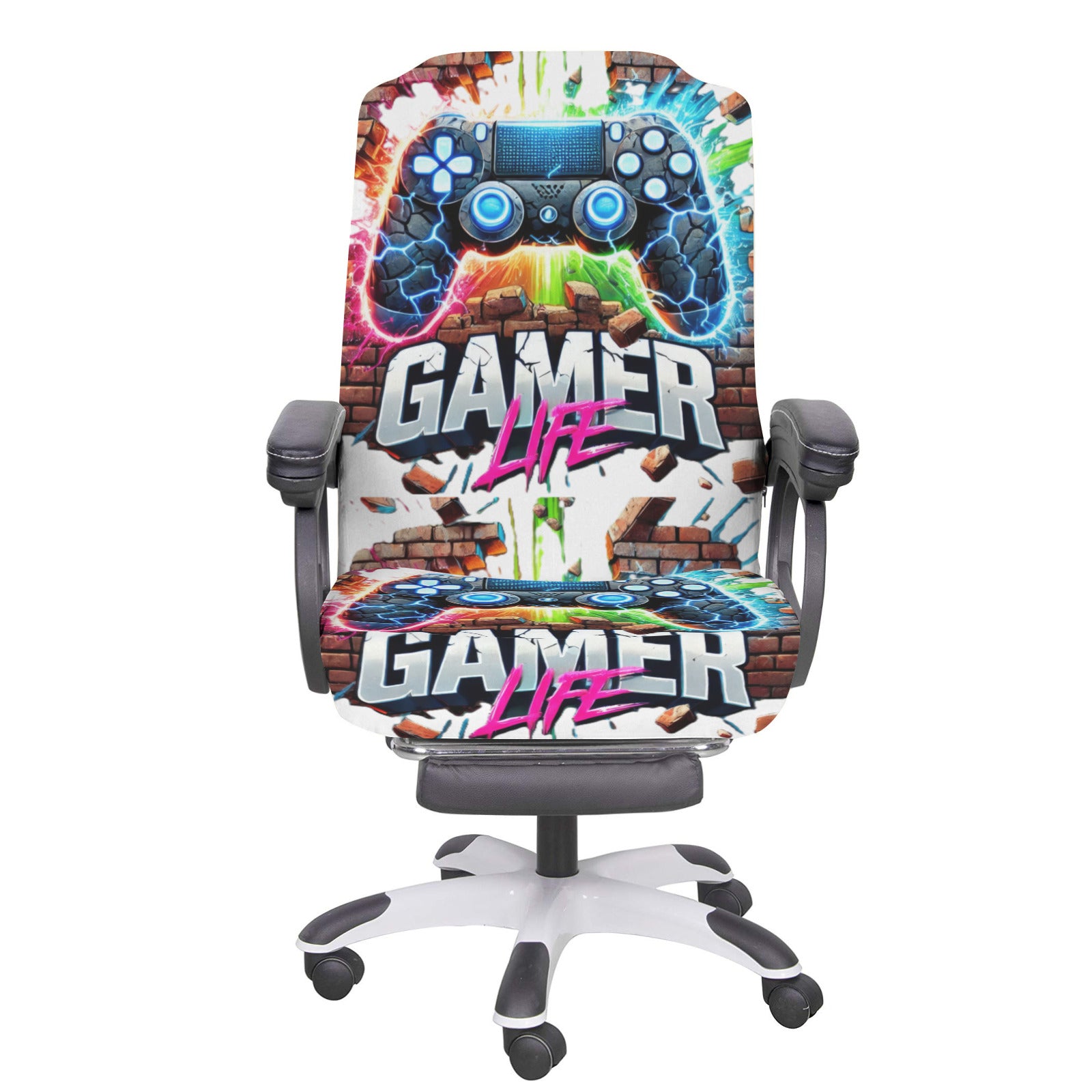 Game Controller Gamer Life Chair Cover (Made in USA)