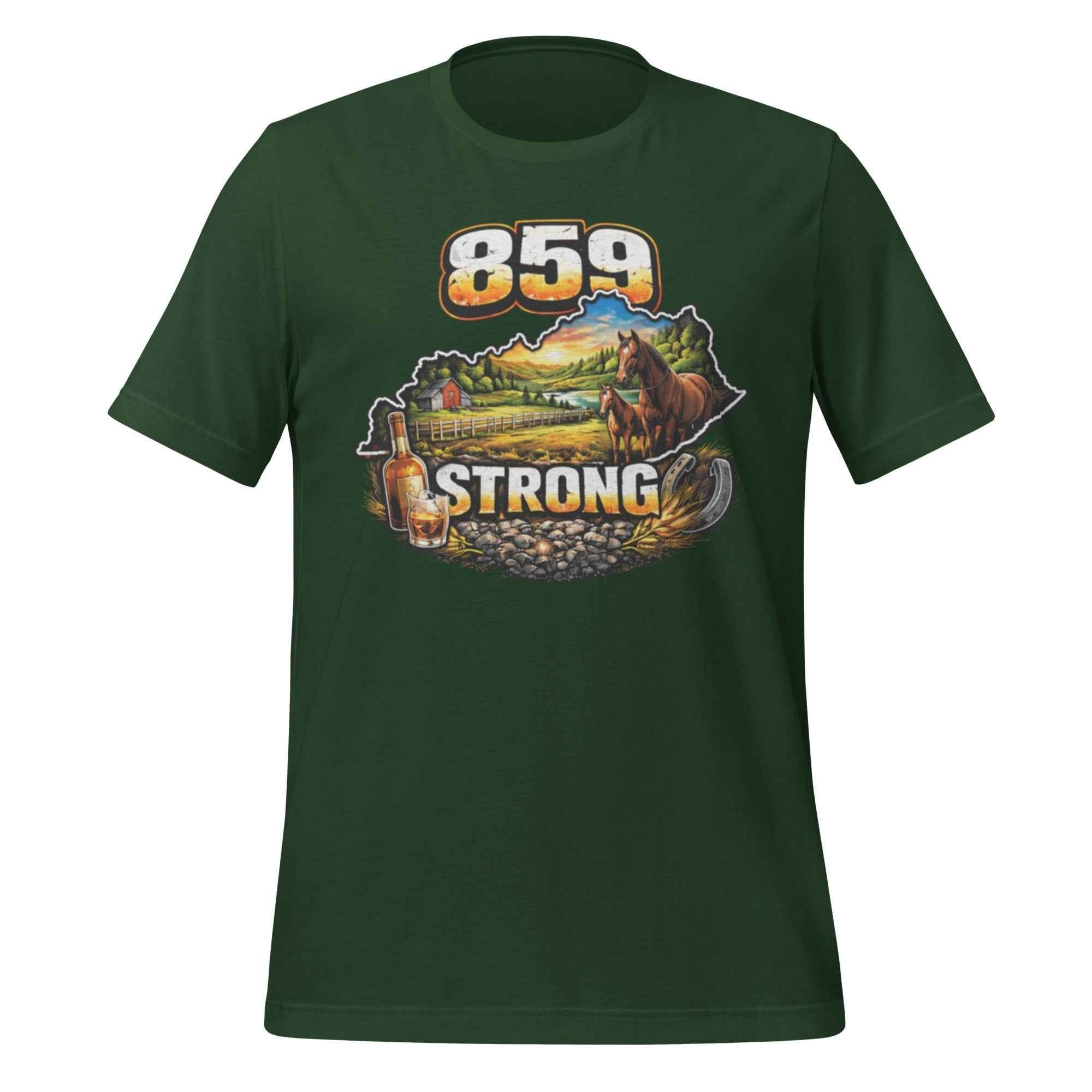 859 Strong T-Shirt | Bourbon & Horse Country Design | Classic Cotton