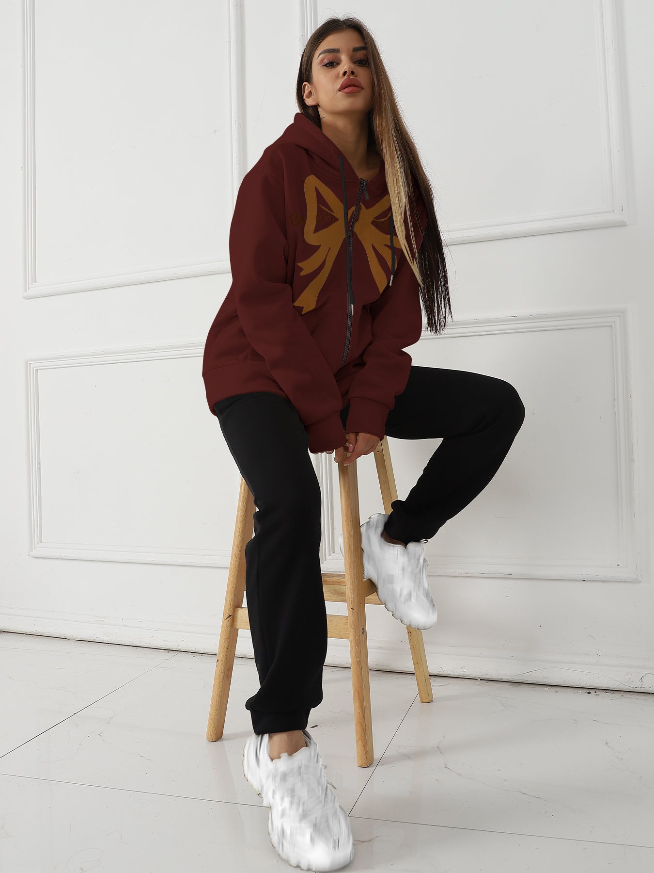 Women's Long Sleeve Hoodie & Sweatpants Set