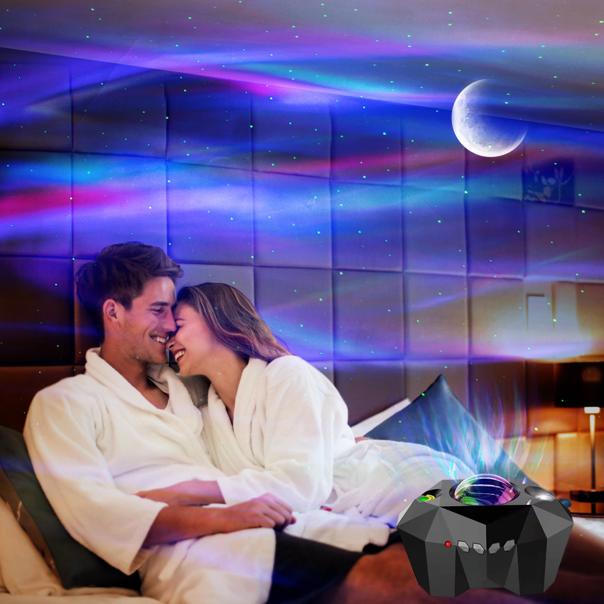 Bluetooth Music and Star Projector Lamp Set