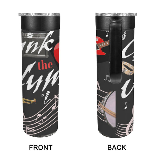 Crank Up the Volume 20oz Insulated Water Bottle with Screw On Handle