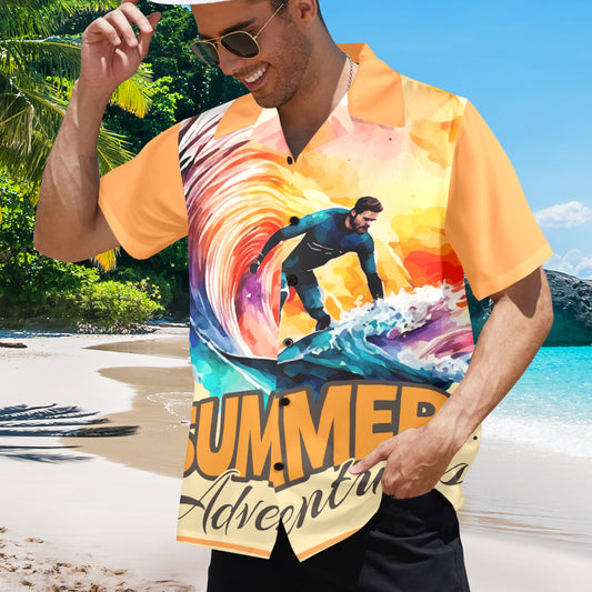 Summer Adventures Men's Hawaiian Shirt