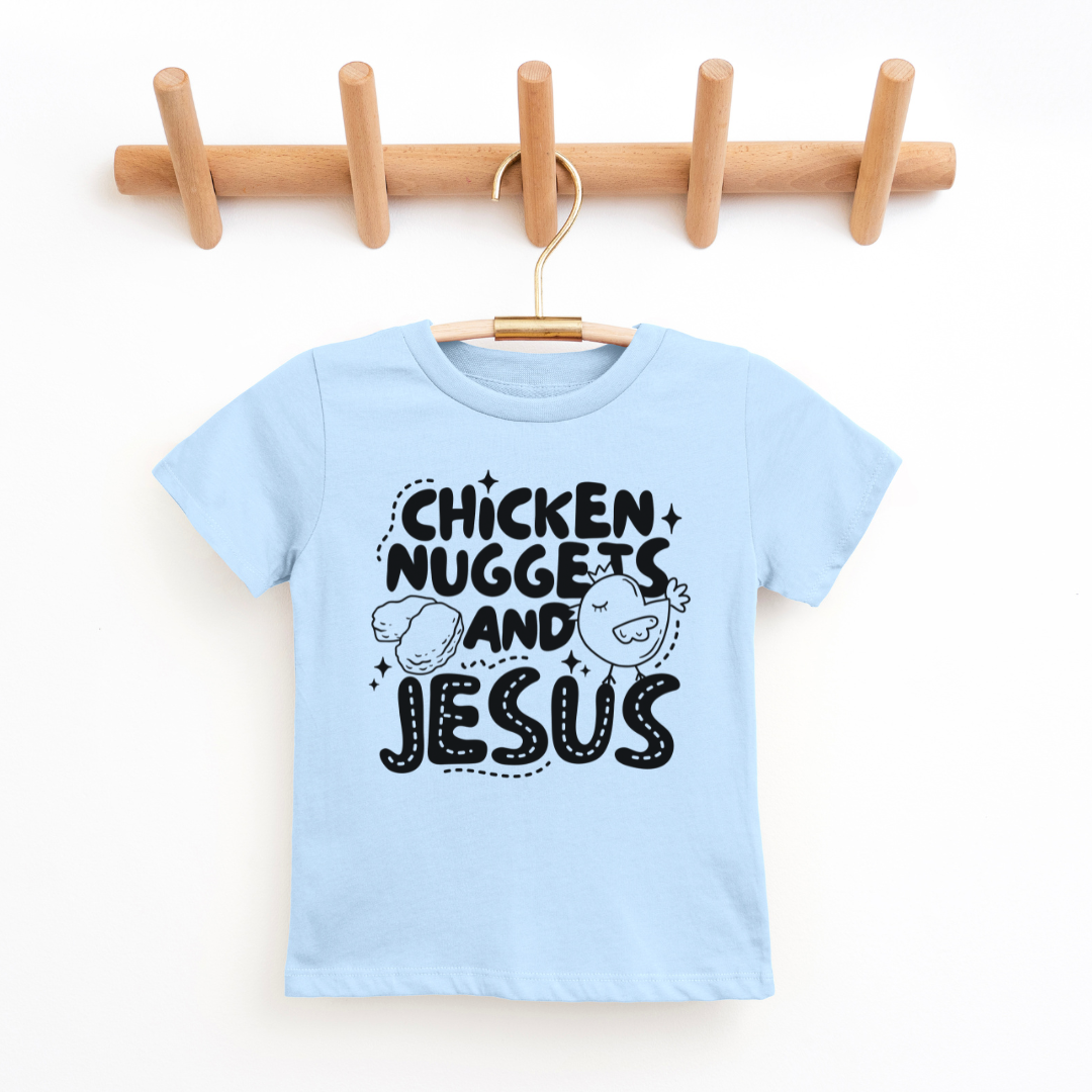 Child's Chicken Nuggets & Jesus Graphic T-shirt