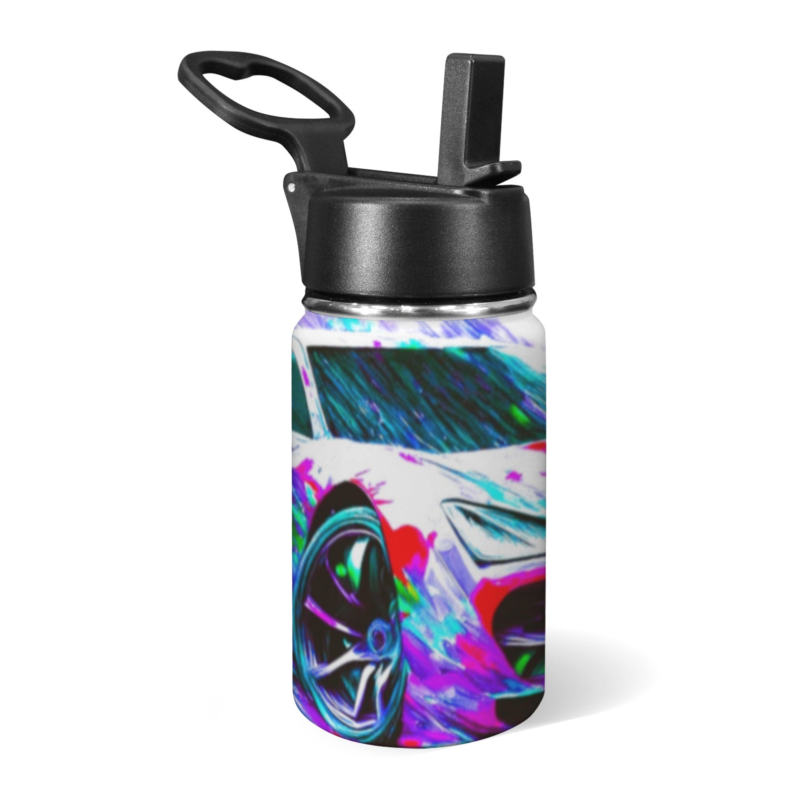 Be Fast Or Be Last Sports Car 12oz Kids Insulated Water Bottle