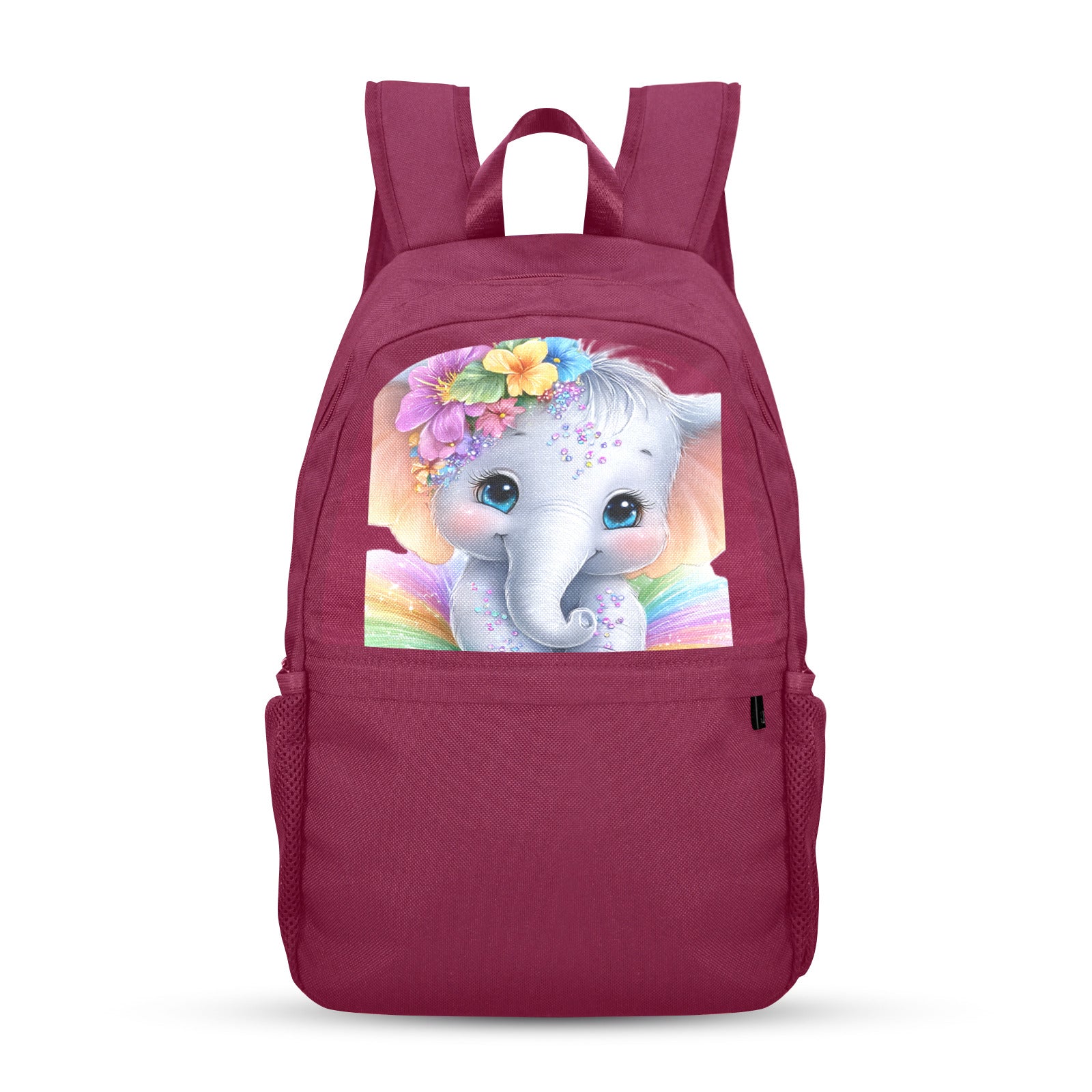 Baby Elephant Casual Backpack (Upper Part Printing) (Model 1753)