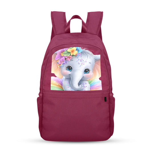 Baby Elephant Casual Backpack (Upper Part Printing) (Model 1753)