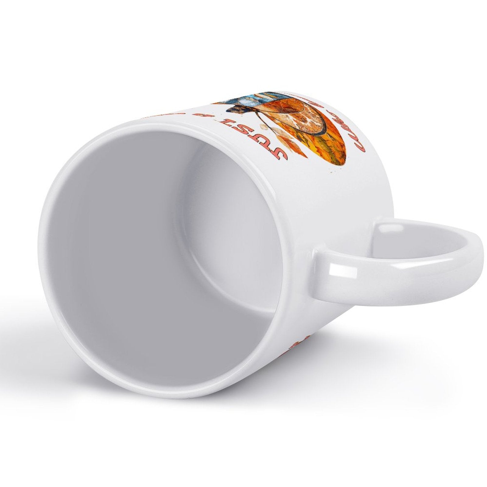 Just a Girl Who Loves Fall Pumpkins 14oz White Ceramic Mug with Handle