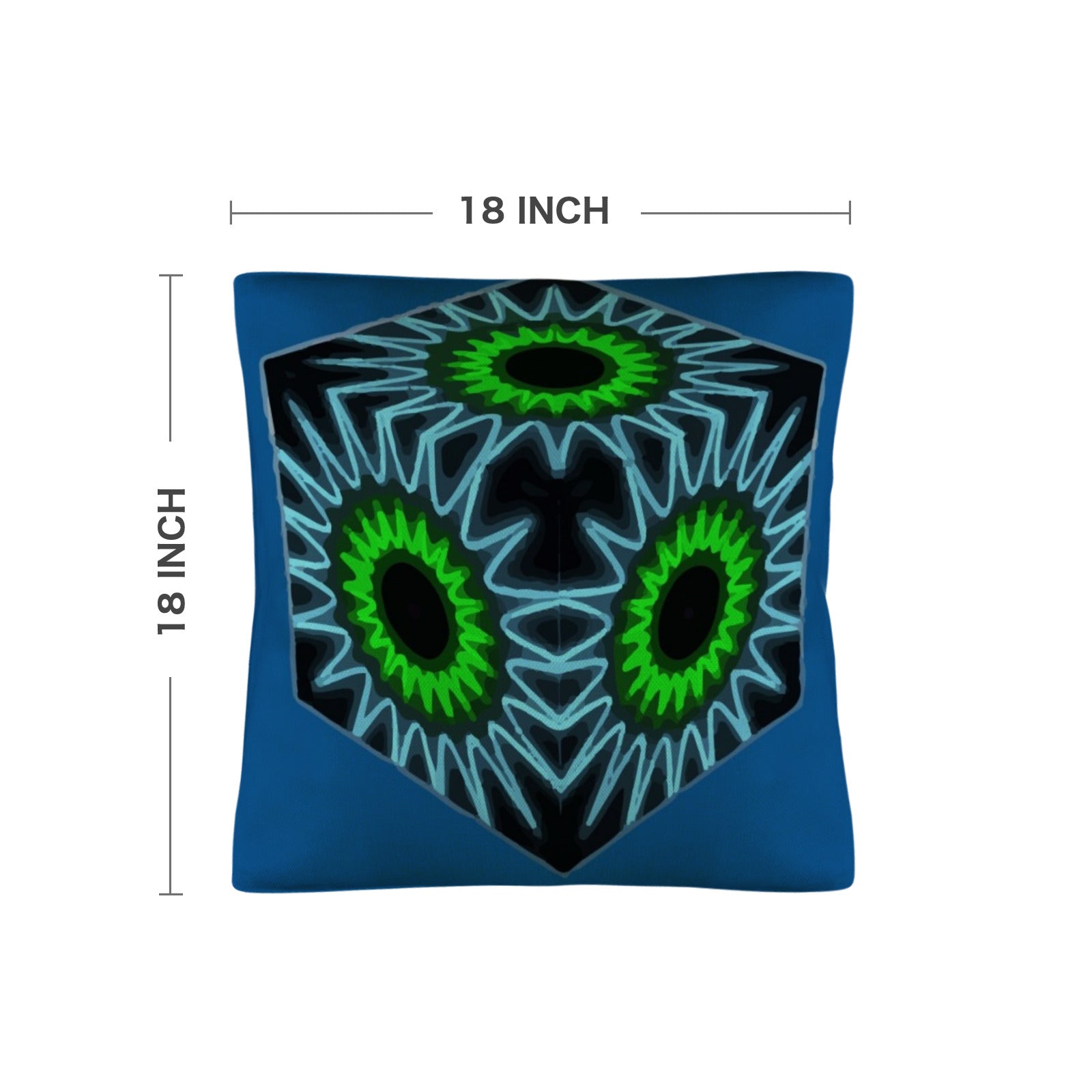 Colorful Cubes Blue Indoor Throw Pillow Covers | Ships from USA