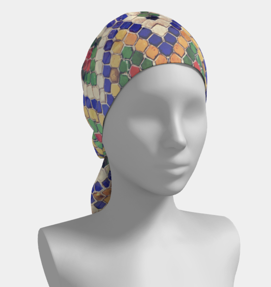 Women's Colorful Diamond Pattern Long Scarf